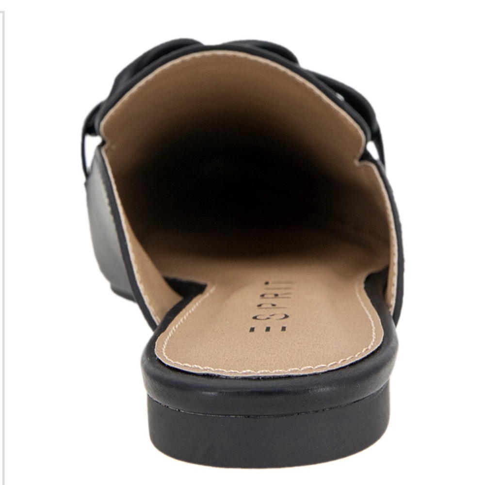 Espirit Petrona ballet flat black mule size 10 EUC - Picture 7 of 11